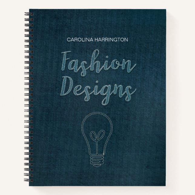 Cuaderno Diseños de moda personalizados (Anverso)