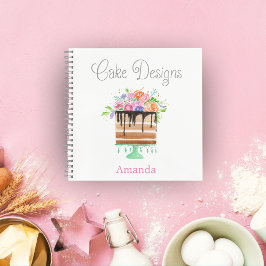 Cuaderno Diseños de Pasteles Diseños de Pasteles Florales