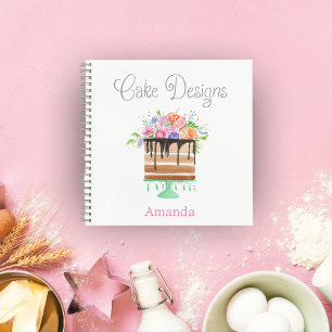 Cuaderno Diseños de Pasteles  Diseños de Pasteles Florales 