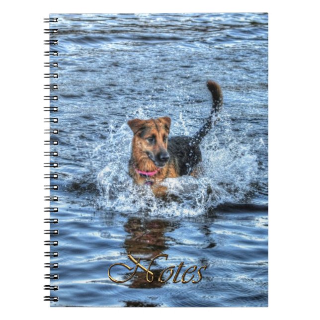 Cuaderno Diseños de perros para amantes del Mascota (Frente)
