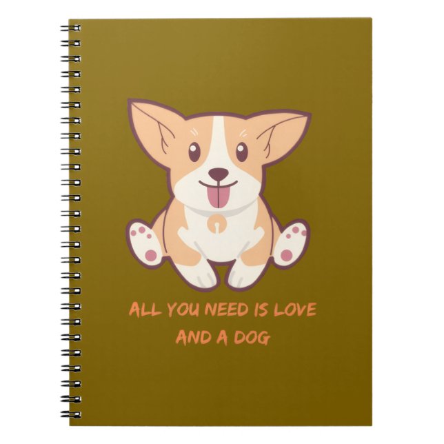 Cuaderno Diseños perfectos para amantes de perros y regalos (Frente)