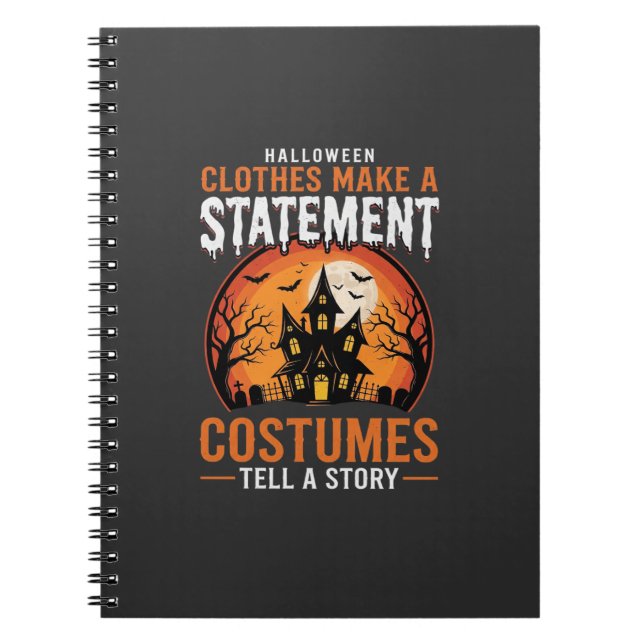 Cuaderno Disfraces de Halloween cuentan una historia Casa e (Frente)