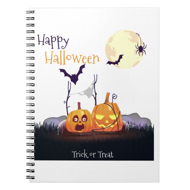 Cuaderno Disfraz Axolotl de Halloween Feliz Halloween (Frente)
