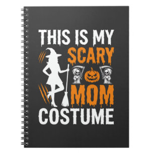 Cuaderno Disfraz de Bruja de Halloween Mamá Divertida y Ate