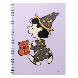 Cuaderno Disfraz de bruja Lucy de Peanuts para Halloween