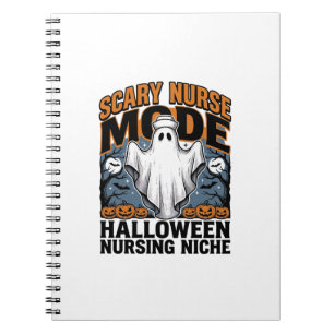 Cuaderno Disfraz de Enfermera Espantosa Camiseta de Enferme