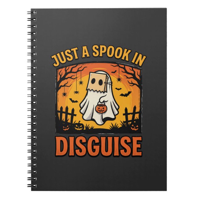 Cuaderno Disfraz de Fantasma de Halloween (Frente)