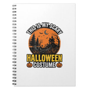 Cuaderno Disfraz de Halloween Antiguo de Terror