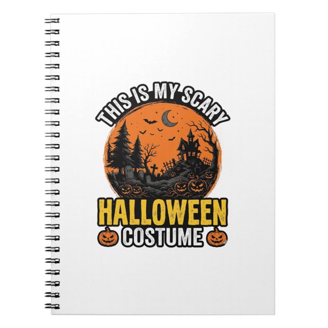 Cuaderno Disfraz de Halloween Antiguo de Terror (Frente)
