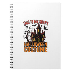 Cuaderno Disfraz de Halloween Asustadizo Camiseta Vintage C