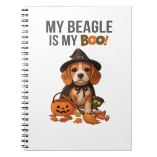 Cuaderno Disfraz de Halloween de Beagle Mi Beagle es mi pe