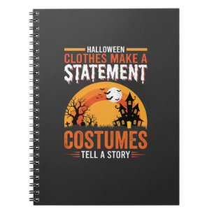 Cuaderno Disfraz de Halloween Declaración Diseño de Casa Em