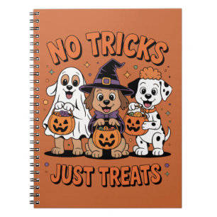 Cuaderno Disfraz de Halloween para perros No Trucos Solo Go