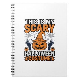 Cuaderno Disfraz de Halloween Traje de Bruja con Sombrero d