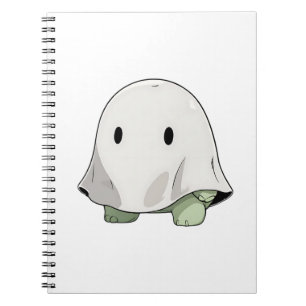 Cuaderno Disfraz de Tortuga Fantasma Kawaii de Halloween