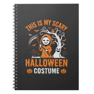Cuaderno Disfraz divertido de Halloween Segador Cementerio