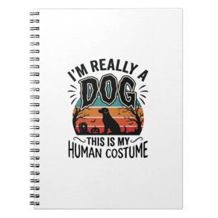 Cuaderno Disfraz Divertido de Humano para Perro Halloween V
