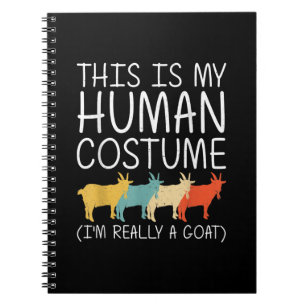 Cuaderno Disfraz humano de Cabra Halloween