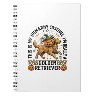 Cuaderno Disfraz humano de Halloween Retriever Dorado Calab