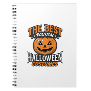 Cuaderno Disfraz político de Halloween Calabaza Camiseta Vi