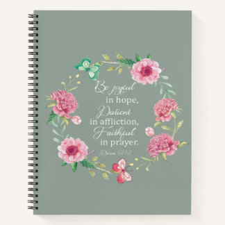 Cuaderno Disfruta con la esperanza de versos bibliales roma