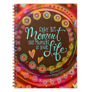 Cuaderno Disfruta de este momento Inspirador de inespiritua
