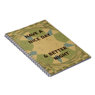 Cuaderno Disfruta de un buen día y mejor arte nocturno