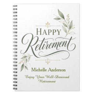 Cuaderno Disfruta Tu Bien Merecida Jubilación Personalizada