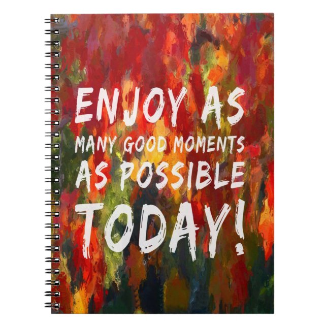 Cuaderno Disfrutar de muchos buenos momentos (Frente)