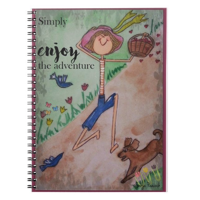 Cuaderno Disfrute simplemente de la aventura (Frente)