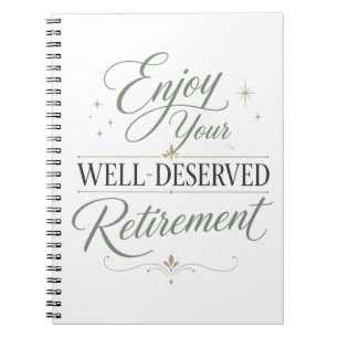Cuaderno Disfruten Sus Jubilaciones Bien Merecidas 