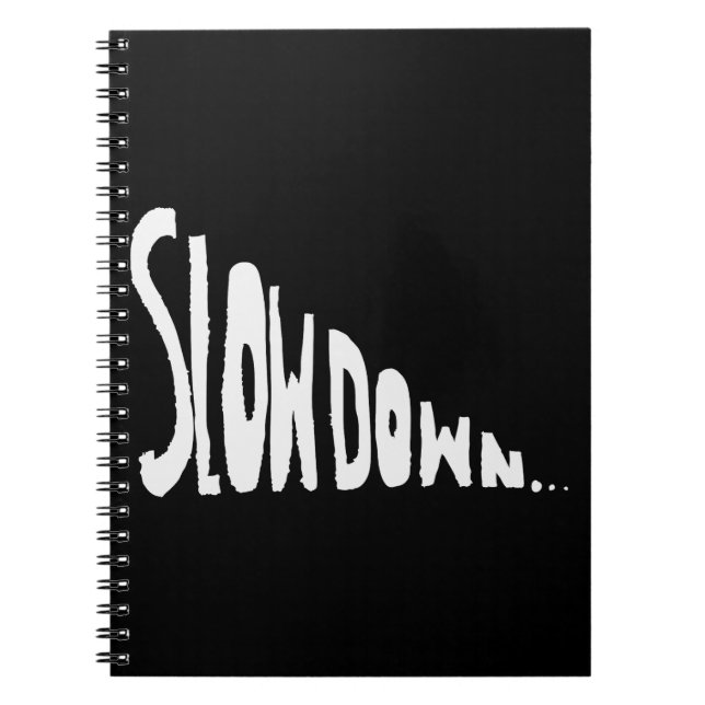 Cuaderno Disminuye el ritmo (Frente)