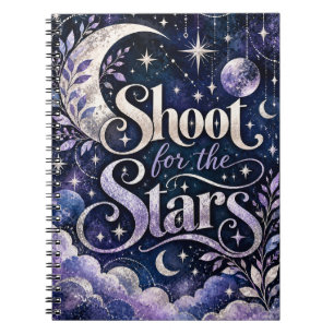 Cuaderno Dispara hacia las Estrellas Luna Celestial