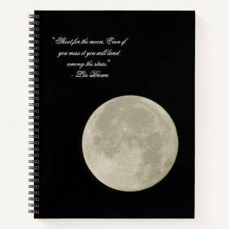 Cuaderno Disparo por la luna llena fotografía de bolsillo d