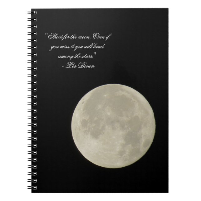 Cuaderno Disparo por la luna llena fotografía de bolsillo d (Frente)