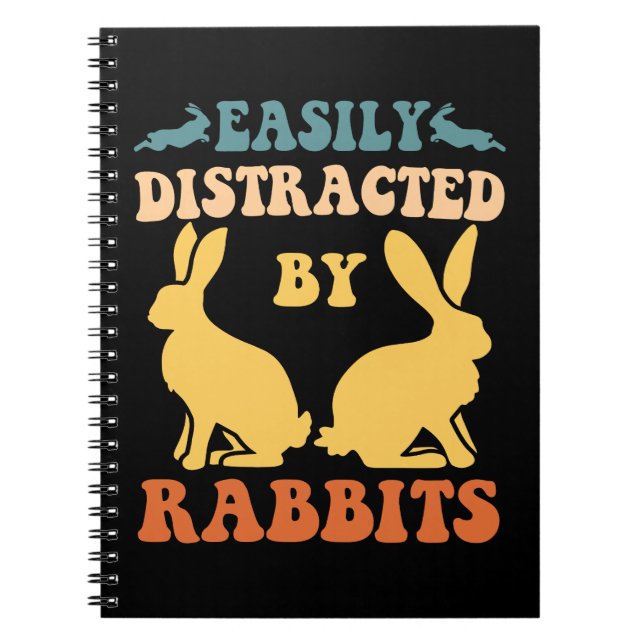 Cuaderno Distracción fácil por los conejos (Frente)