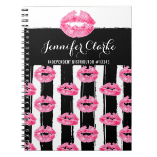 Cuaderno Distribuidor de Labiales Labios Rosados Beso Perso