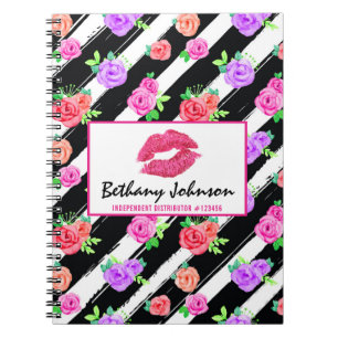 Cuaderno Distribuidor de lápiz labial Glam Rosa Kiss person