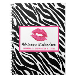Cuaderno Distribuidor de lápiz labial Zebra Kiss Lips Perso