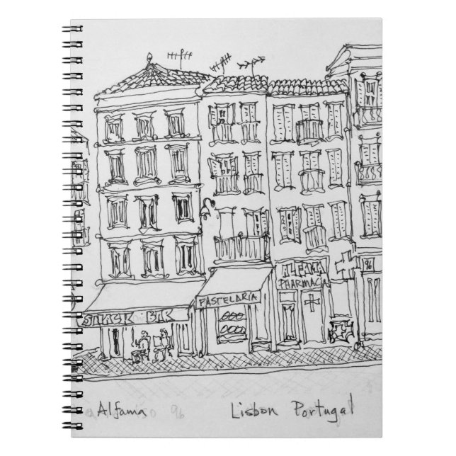 Cuaderno Distrito Histórico de Alfama | Lisboa, Portugal (Frente)