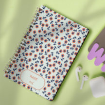 Ditsy Coral Daisies – Mini Floral Seamless Pattern