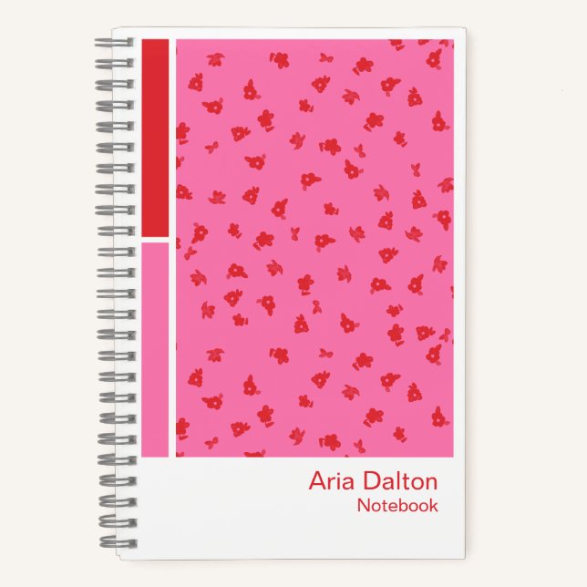 Cuaderno Ditsy Floral Vertical Palette Notebook (Anverso)