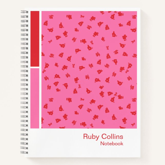 Cuaderno Ditsy Floral Vertical Palette Notebook (Anverso)