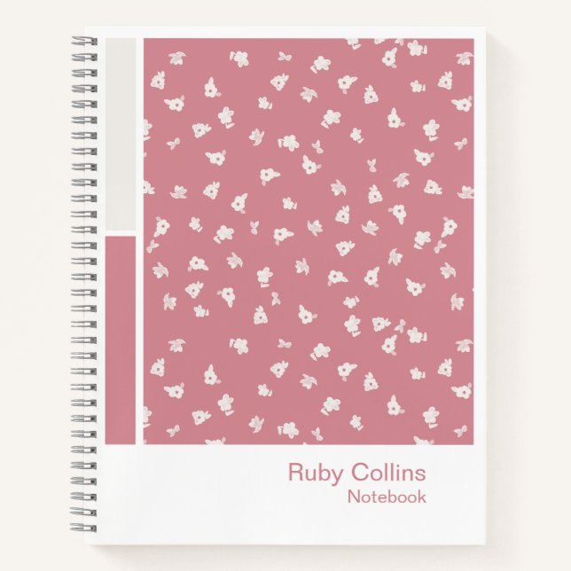 Cuaderno Ditsy Floral Vertical Palette Notebook (Anverso)