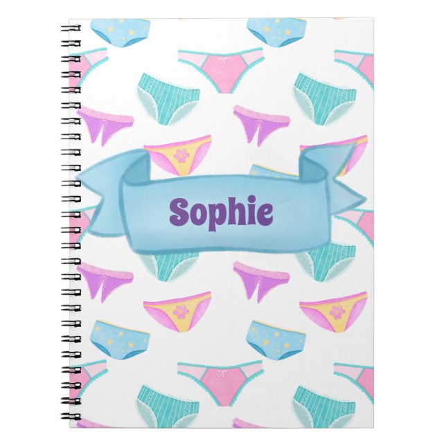 Cuaderno Diva Big Girl Your Name Panties Girly Glam (Frente)