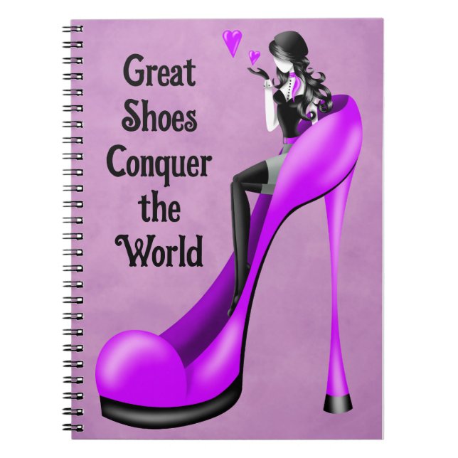 Cuaderno Diva de la moda en tacón de aguja   (Frente)