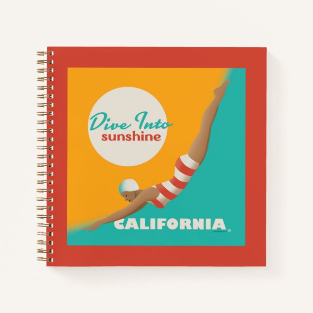 Cuaderno Dive Into Sunshine | California (Anverso)