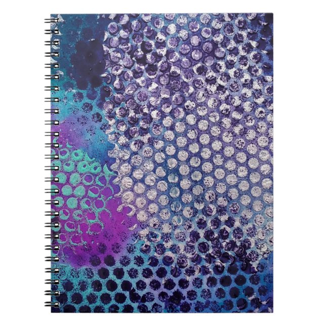 Cuaderno Diversión abstracta con puntos apuntados (Frente)