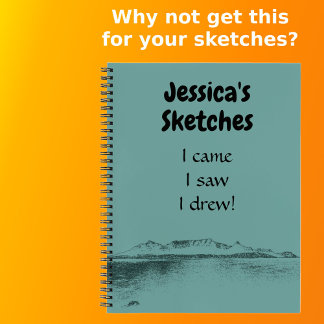 Cuaderno Diversión artística personalizada del mar Verde az