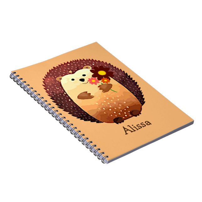 Cuaderno Diversión de animales de peluche Cuta Nombre o eti (Lado Derecho)